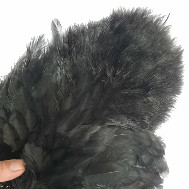 Whiting Coq de Leon Hen Soft Hackle with Chickabou in Dyed Black